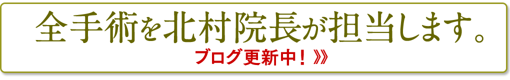 全手術を北村院長が担当します。ブログ更新中！