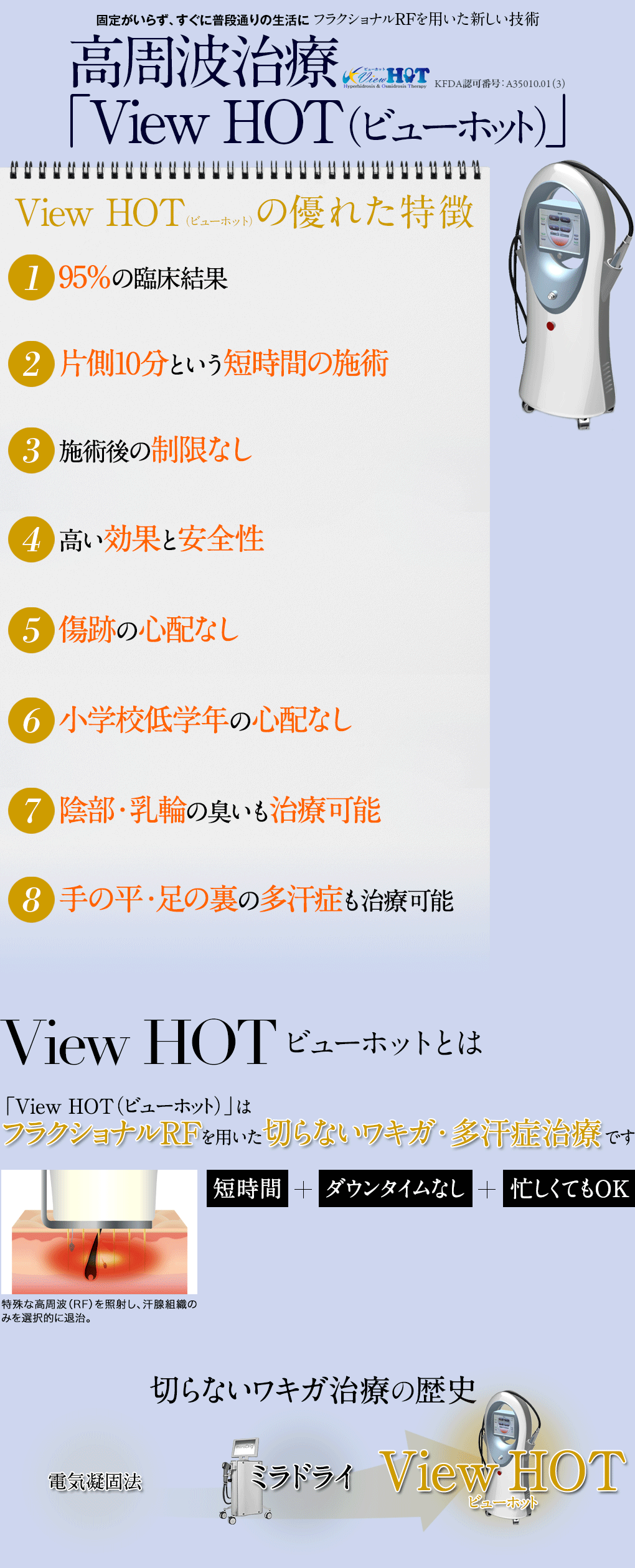 高周波治療「View HOT(ビューホット)」